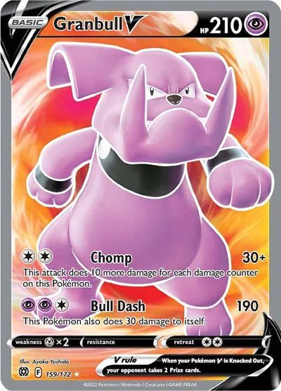 Pokemon Granbull V (Full Art) Ultra Rare 159/172 by Trucial Coast Games on MYNTED