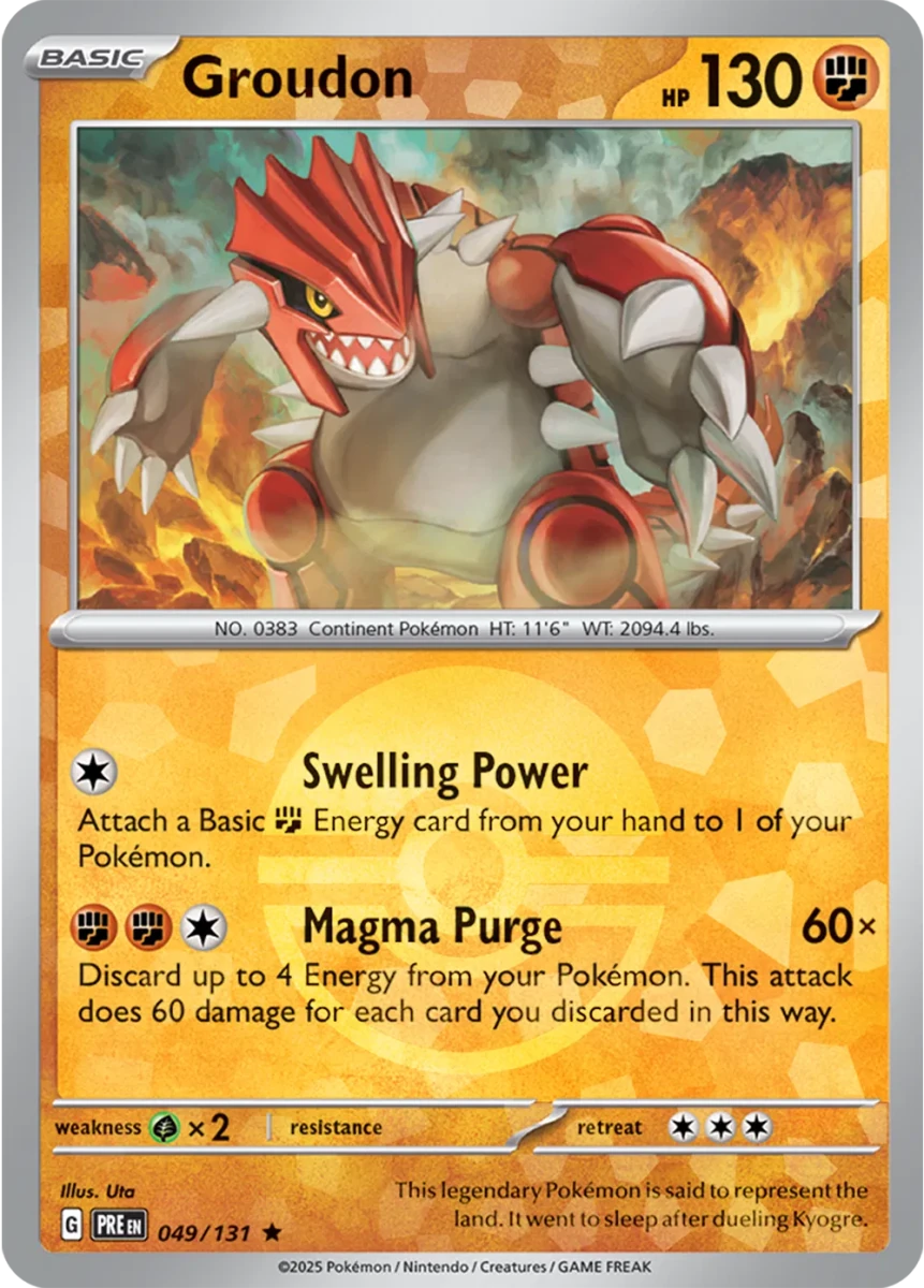 Pokemon Groudon (Poke Ball Pattern) Rare • 049/131 Holofoil by Trucial Coast Games on MYNTED