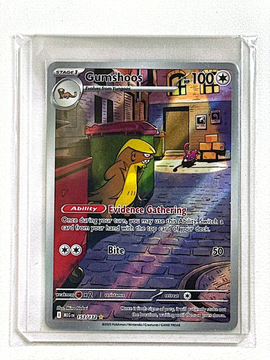 pokemon gumshoos card Mega Evolution Illustration Rare #153 PSA 10 Fx2 / None / 2 SV03 Pokemon Trading Card Game SV1a