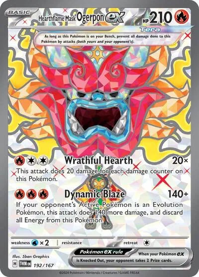 Pokemon Hearthflame Mask Ogerpon ex Ultra Rare 192/167 by Trucial Coast Games on MYNTED