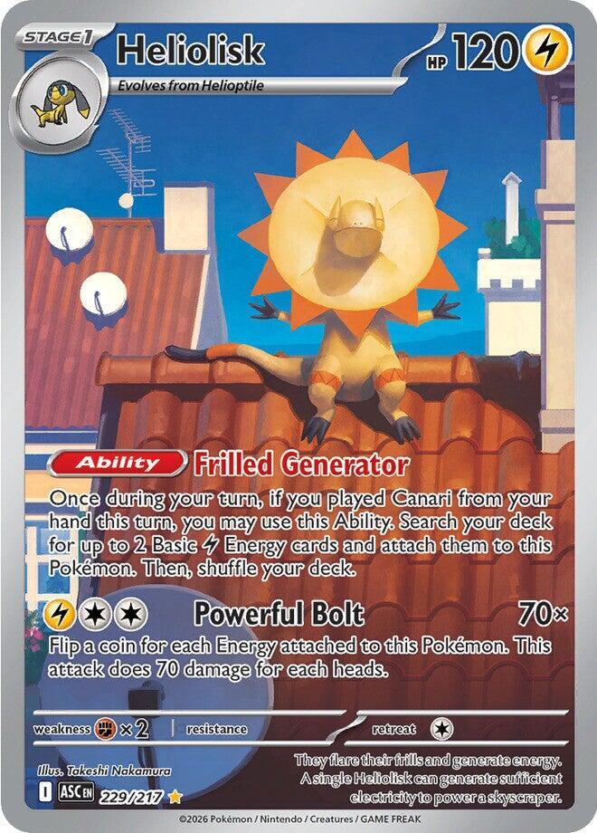 Pokemon - Heliolisk - 229/217 - ME: Ascended Heroes (ASC) by TCGDON on MYNTED