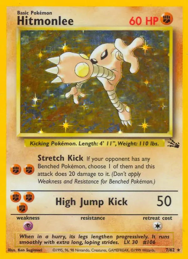 Pokemon Hitmonlee Holo Rare 7 by Trucial Coast Games on MYNTED