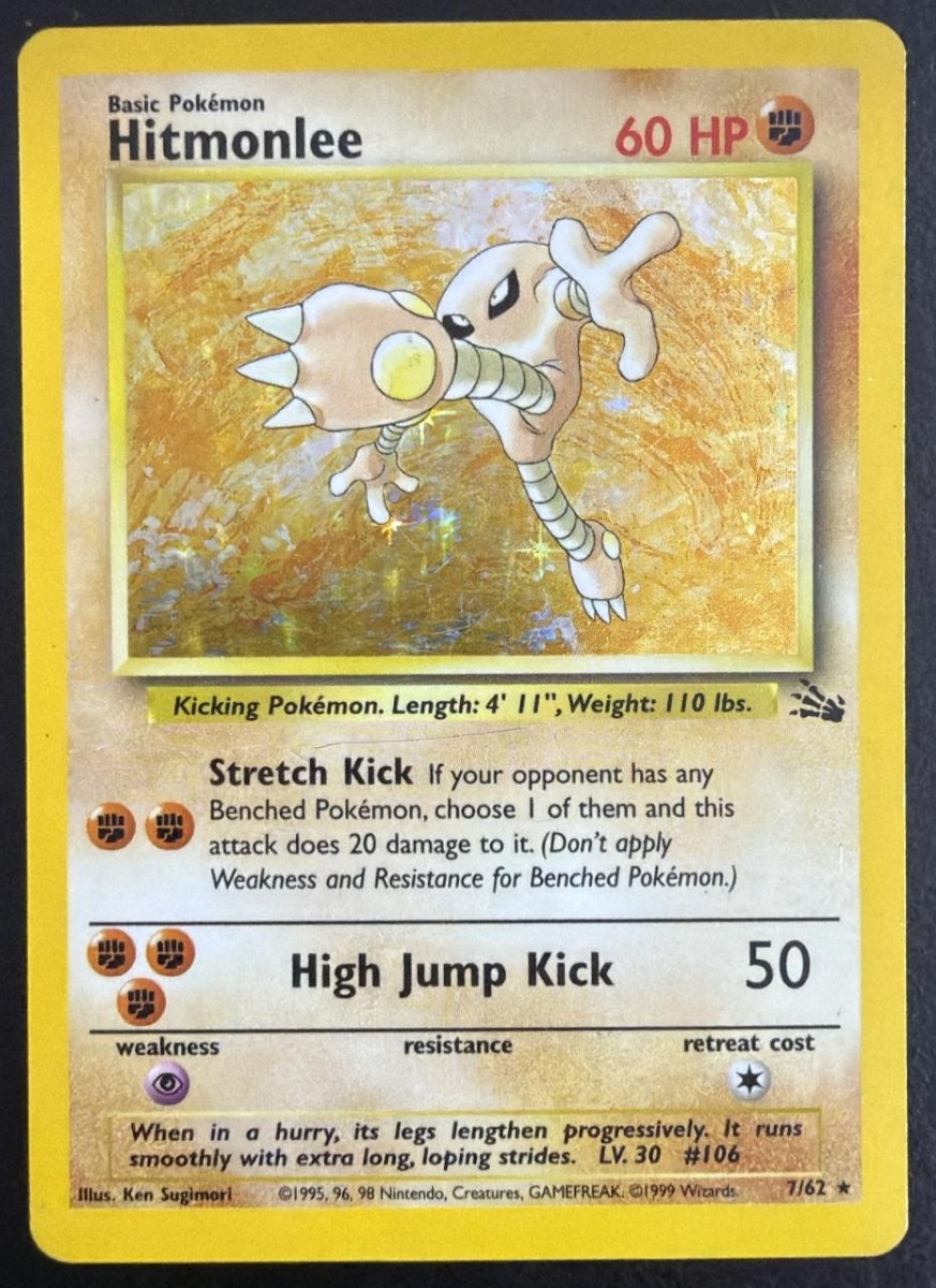 Pokemon Hitmonlee Holo Rare 7 by Trucial Coast Games on MYNTED