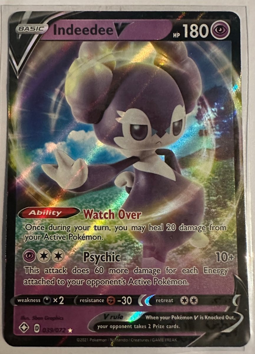 Pokemon Indeedee V - 039/072 - Ultra Rare NM - Mint Shining Fates by Coolectibles on MYNTED