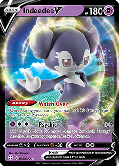 Pokemon Indeedee V - 039/072 - Ultra Rare NM - Mint Shining Fates by Coolectibles on MYNTED