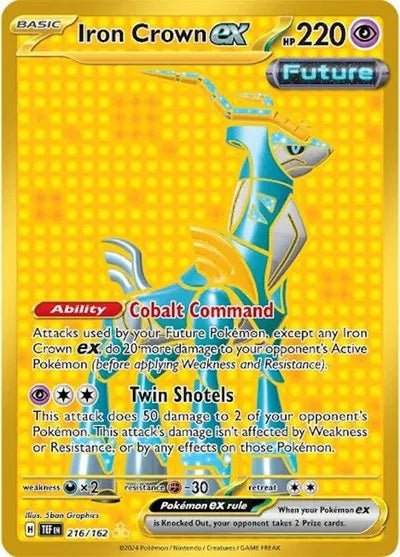 Pokemon Iron Crown ex Hyper Rare 216/162 by Trucial Coast Games on MYNTED