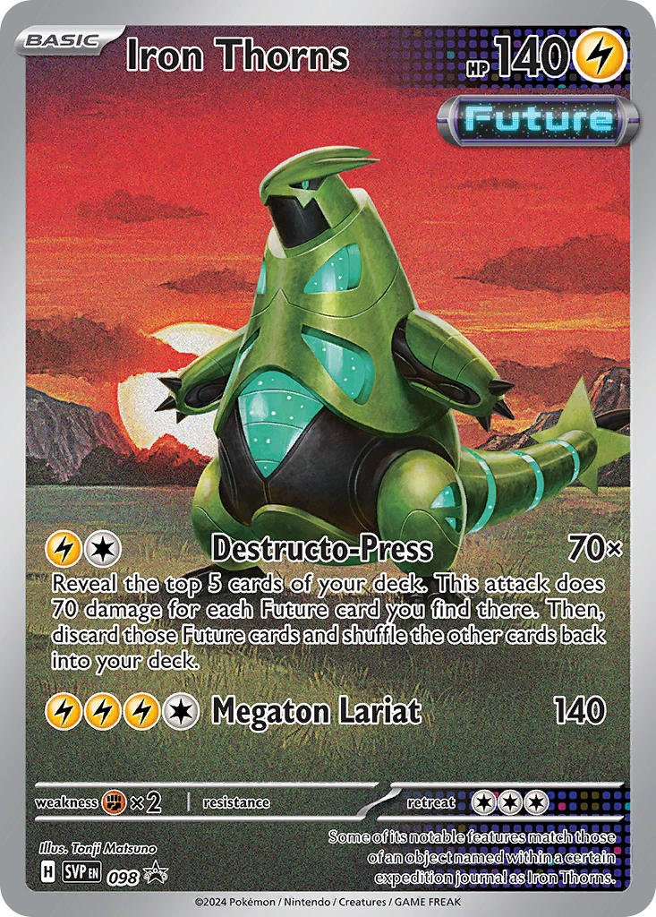 Pokémon Iron Thorns - 098 Promo (sealed) by The Archive Stop on MYNTED