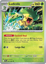 Pokemon - Ludicolo - 007/094 - ME02: Phantasmal Flames (PFL) by TCGDON on MYNTED
