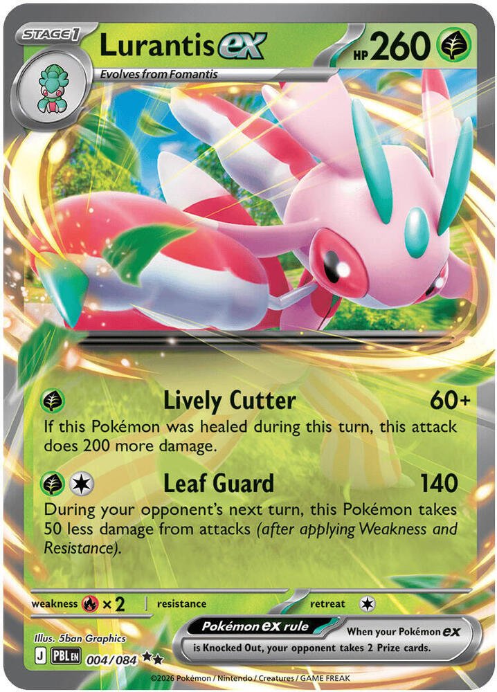 Pokemon - Lurantis ex - 004/084 - ME05: Pitch Black (ME05) by TCGDON on MYNTED