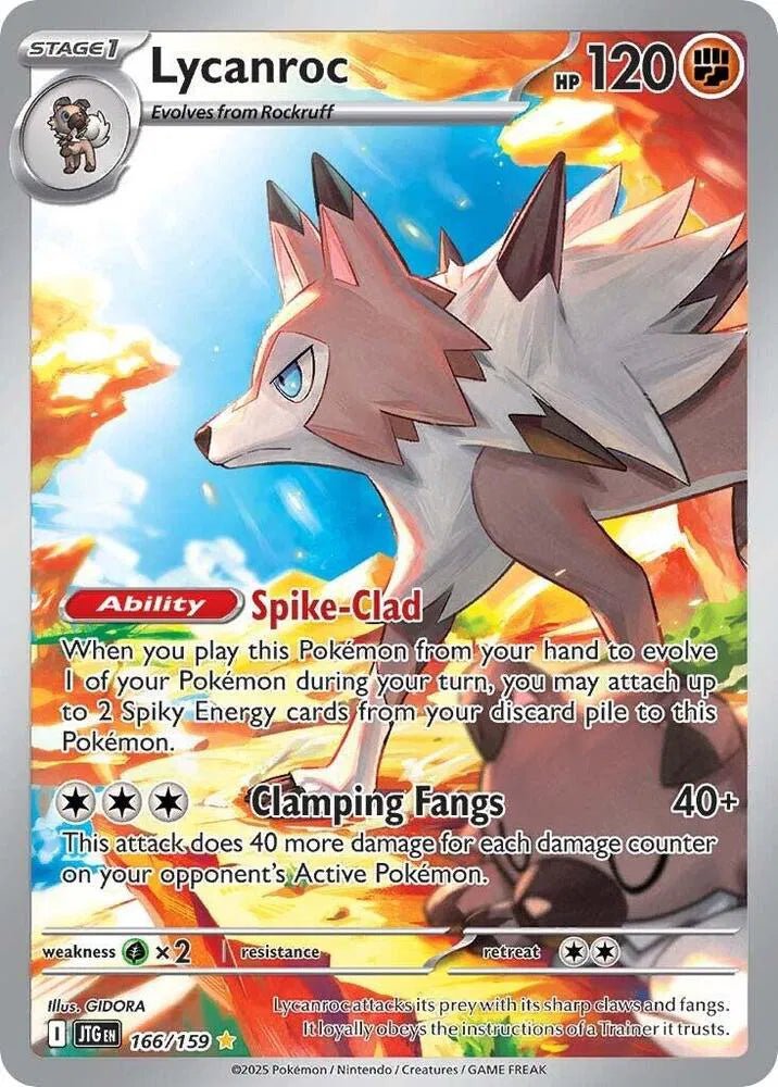 Pokemon Lycanroc Illustration Rare 166/159 by Trucial Coast Games on MYNTED
