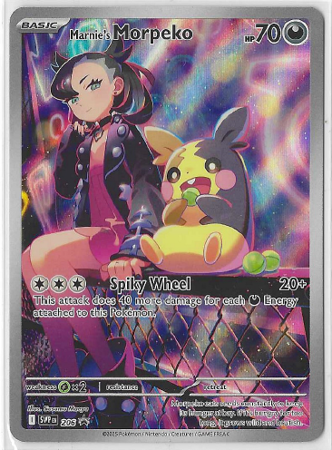 Pokemon Marnie's Morpeko Promo SVP 206 by Light Collectibles on MYNTED