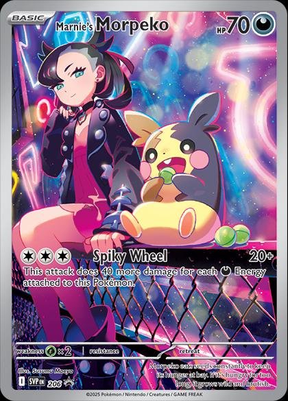 Pokemon Marnie's Morpeko Promo SVP 206 by Light Collectibles on MYNTED