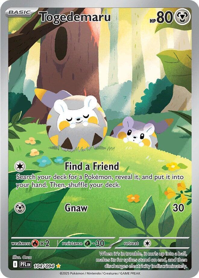 Pokemon ME02: Phantasmal Flames Togedemaru Illustration Rare 104 by Apex Cards on MYNTED