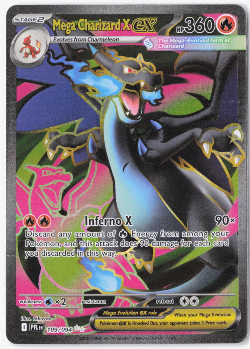 Pokémon Mega Charizard X ex Phantasmal Flames Ultra Rare 109/094 by Schmutzfink TCG on MYNTED