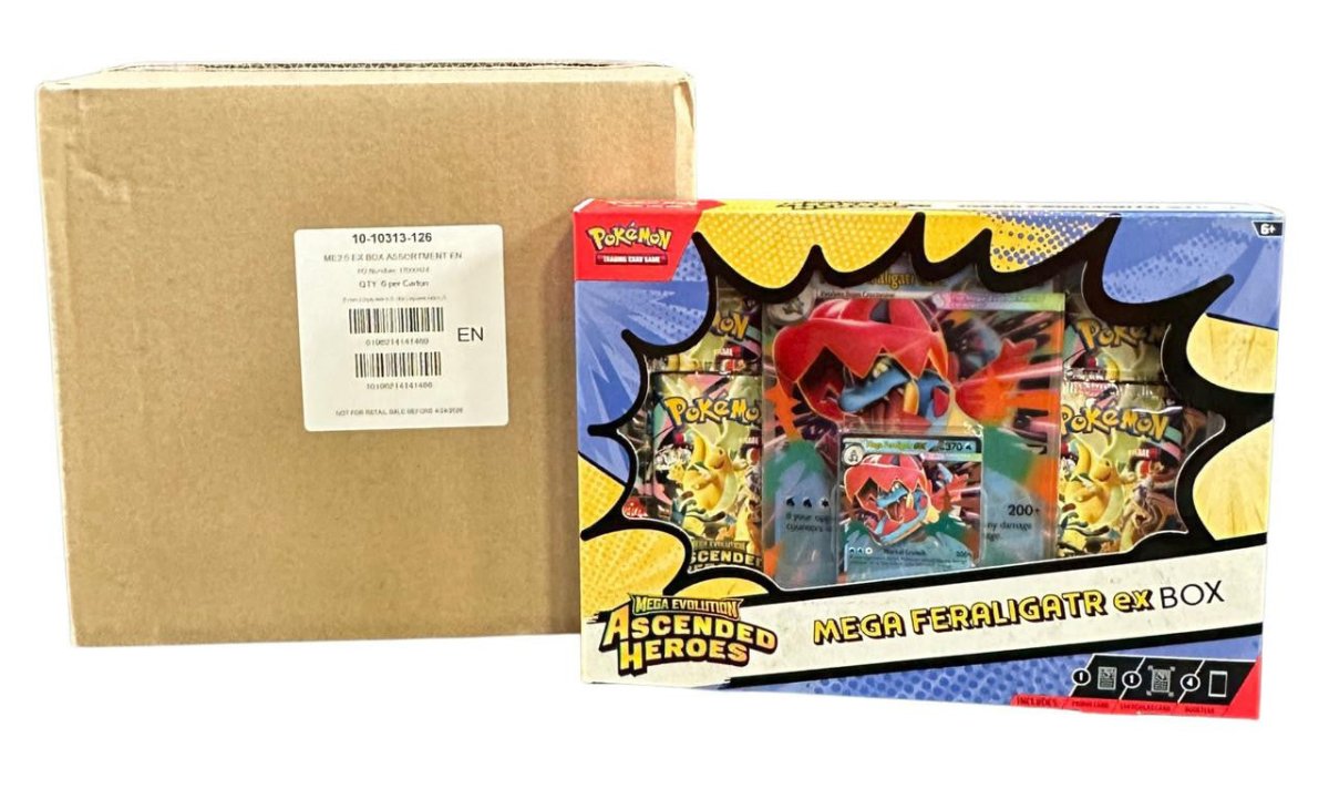 Pokemon Mega Evolution Ascended Heroes Ex 6 Box Case by BrickMak on MYNTED