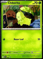 Pokemon Mega Evolution Promo Chikorita Cosmos Holo 069 by PokeGrails on MYNTED