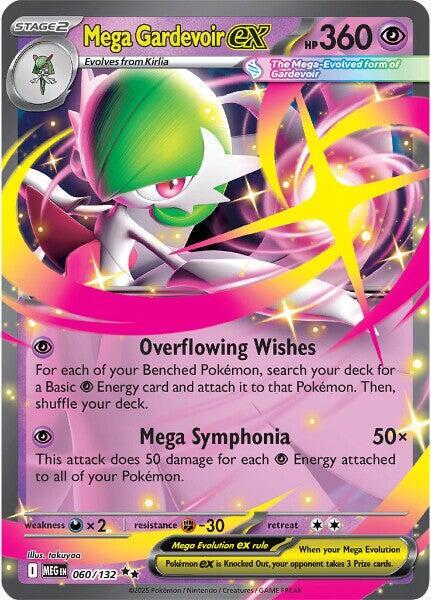 Pokemon - Mega Gardevoir ex - 060/132 - ME01: Mega Evolution (MEG) Double Rare by TCGDON on MYNTED