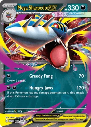 Pokémon Mega Sharpedo ex 061 Double Rare by Schmutzfink TCG on MYNTED