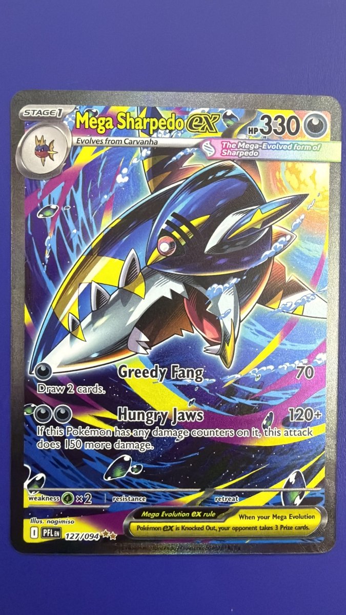Pokemon Mega Sharpedo ex Special Illustration Rare 127/094 by Trucial Coast Games on MYNTED