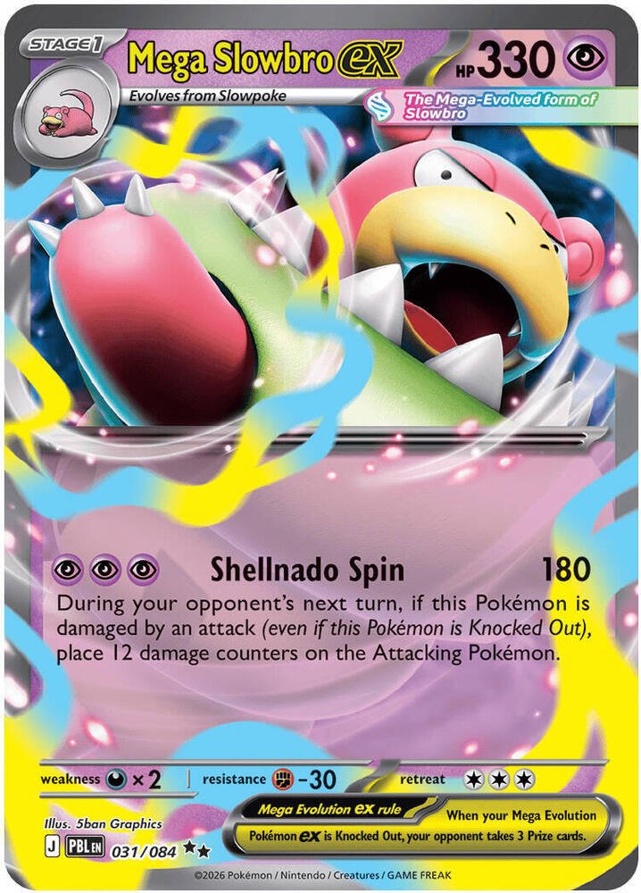 Pokemon - Mega Slowbro ex - ME05: Pitch Black (ME05) by TCGDON on MYNTED