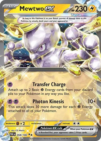 Pokemon Mewtwo ex Double Rare 058/182 by Trucial Coast Games on MYNTED