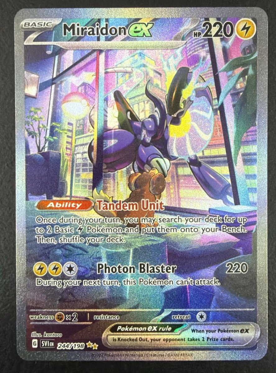 Pokemon Miraidon ex Special Illustration Rare 244/198 by Trucial Coast Games on MYNTED