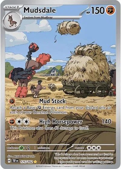 Pokémon Mudsdale Temporal Forces Illustration Rare 175/162 by Schmutzfink TCG on MYNTED