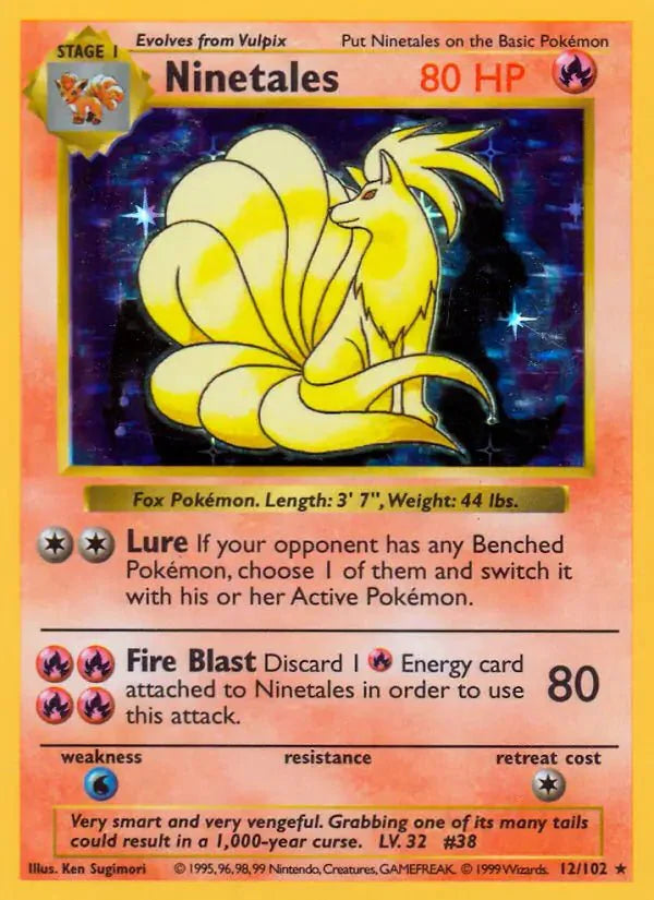 Pokemon Ninetales Holo Rare • 12 Holofoil by Trucial Coast Games on MYNTED