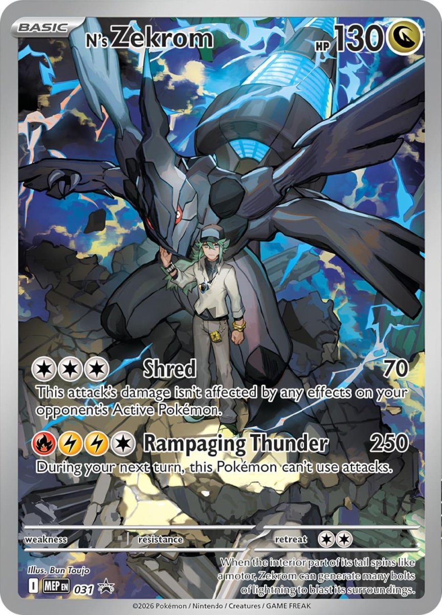 Pokemon - N's Zekrom - 031 - ME: Mega Evolution Promo (MEP) (Sealed) by TCGDON on MYNTED