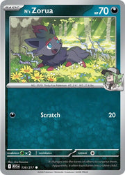 Pokemon - N's Zorua (Energy Symbol Pattern) - ME: Ascended Heroes (ASC) by TCGDON on MYNTED