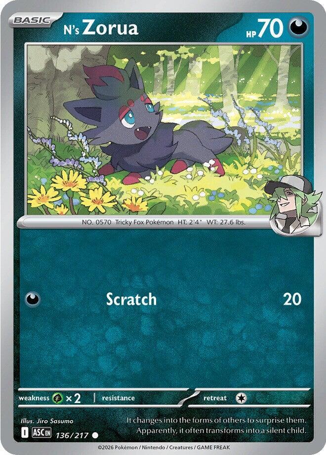 Pokemon - N's Zorua (Energy Symbol Pattern) - ME: Ascended Heroes (ASC) by TCGDON on MYNTED