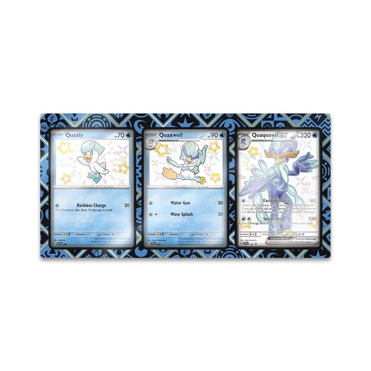Pokemon - Paldean Fates Premium Collection 3 Card Magnetic Acrylic Case - (BLUE) by OP Strike TCG on MYNTED