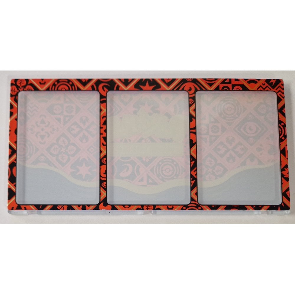 Pokemon - Paldean Fates Premium Collection 3 Card Magnetic Acrylic Case - (RED) by OP Strike TCG on MYNTED