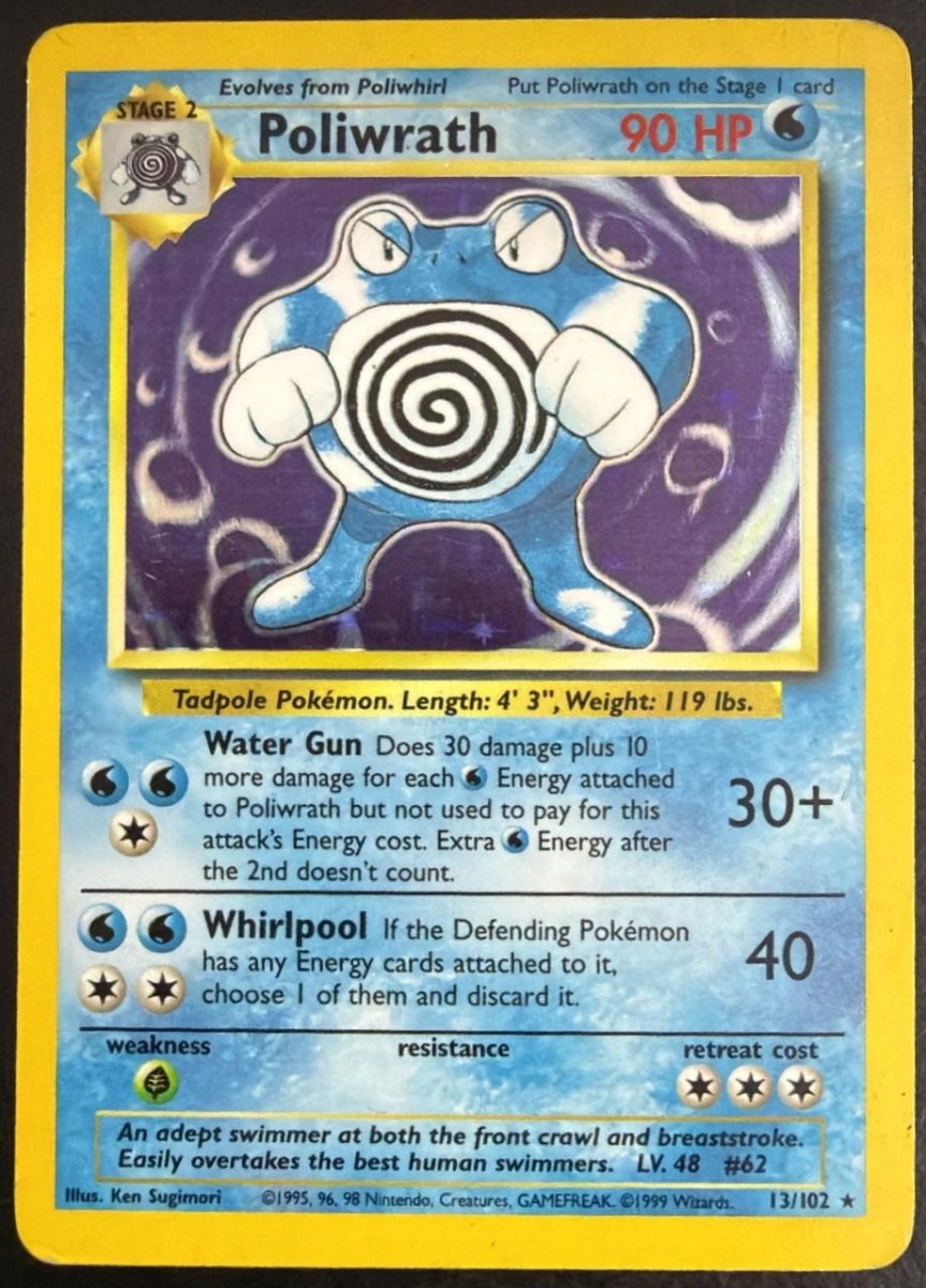 Pokemon Poliwrath Holo Rare 13 by Trucial Coast Games on MYNTED