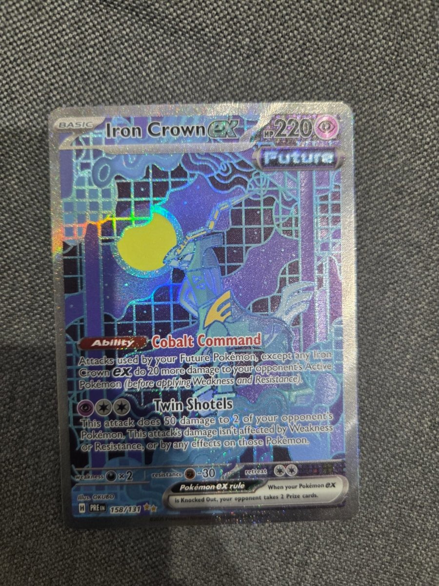 Pokemon PRE Prismatic Evolutions Iron Crown ex SIR Secret Illustration Rare by Apex Cards on MYNTED