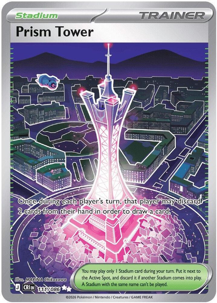 Pokemon - Prism Tower - 111/086 - ME04: Chaos Rising (CRI) by TCGDON on MYNTED