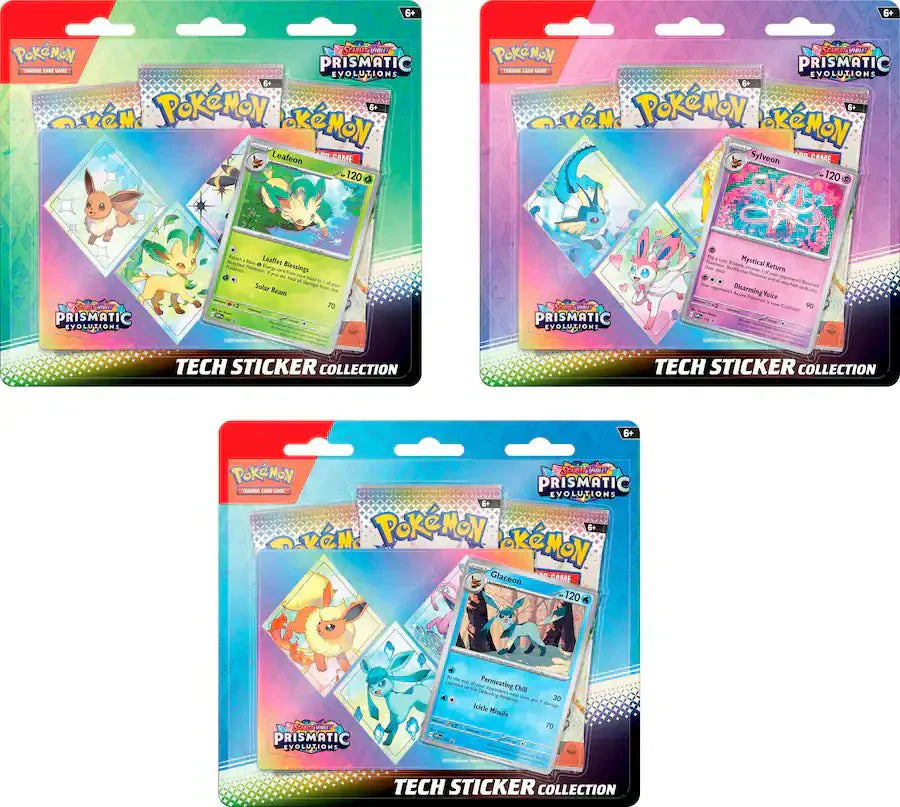 Pokemon Prismatic Evolutions Tech Sticker Collection (Random Assortment - Includes 1) by BrickMak on MYNTED