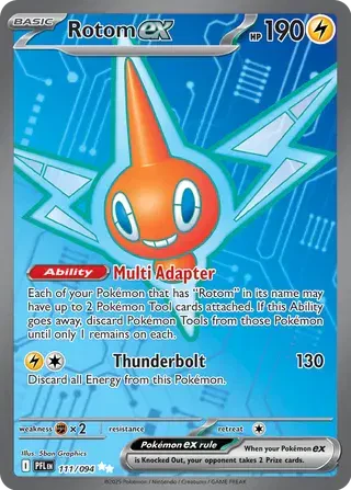 Pokémon Rotom ex Phantasmal Flames Ultra Rare 111/094 by Schmutzfink TCG on MYNTED
