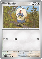 Pokemon Rufflet Common • 152/191 Reverse Holofoil by Trucial Coast Games on MYNTED