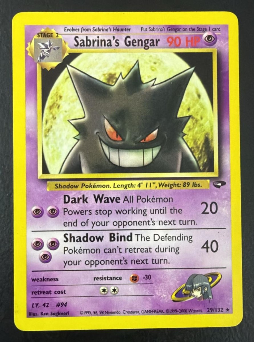 Pokemon Sabrina's Gengar Rare 29 by Trucial Coast Games on MYNTED