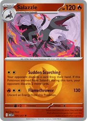 Pokemon Salazzle (Energy Symbol Pattern) Uncommon • 035/217 Reverse Holofoil by Trucial Coast Games on MYNTED
