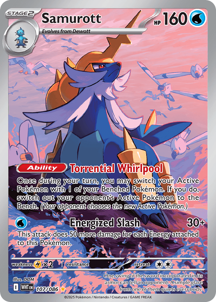 Pokémon Samurott Illustration Rare 107/086 by Tribe TCG on MYNTED