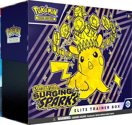 Pokemon Scarlet & Violet Surging Sparks Elite Trainer Box by RetroForLess on MYNTED
