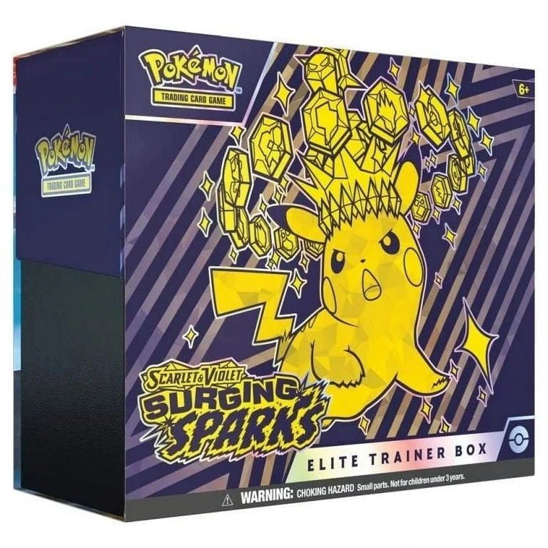 Pokemon Scarlet & Violet Surging Sparks ETB Elite Trainer Box Factory Sealed by Desert Pirates on MYNTED