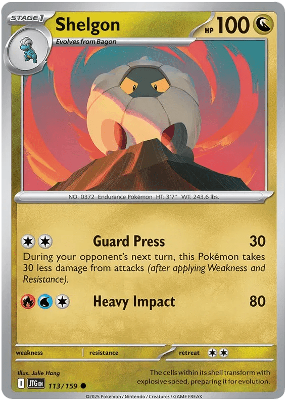 Pokemon Shelgon Common • 113/159 Reverse Holofoil by Trucial Coast Games on MYNTED