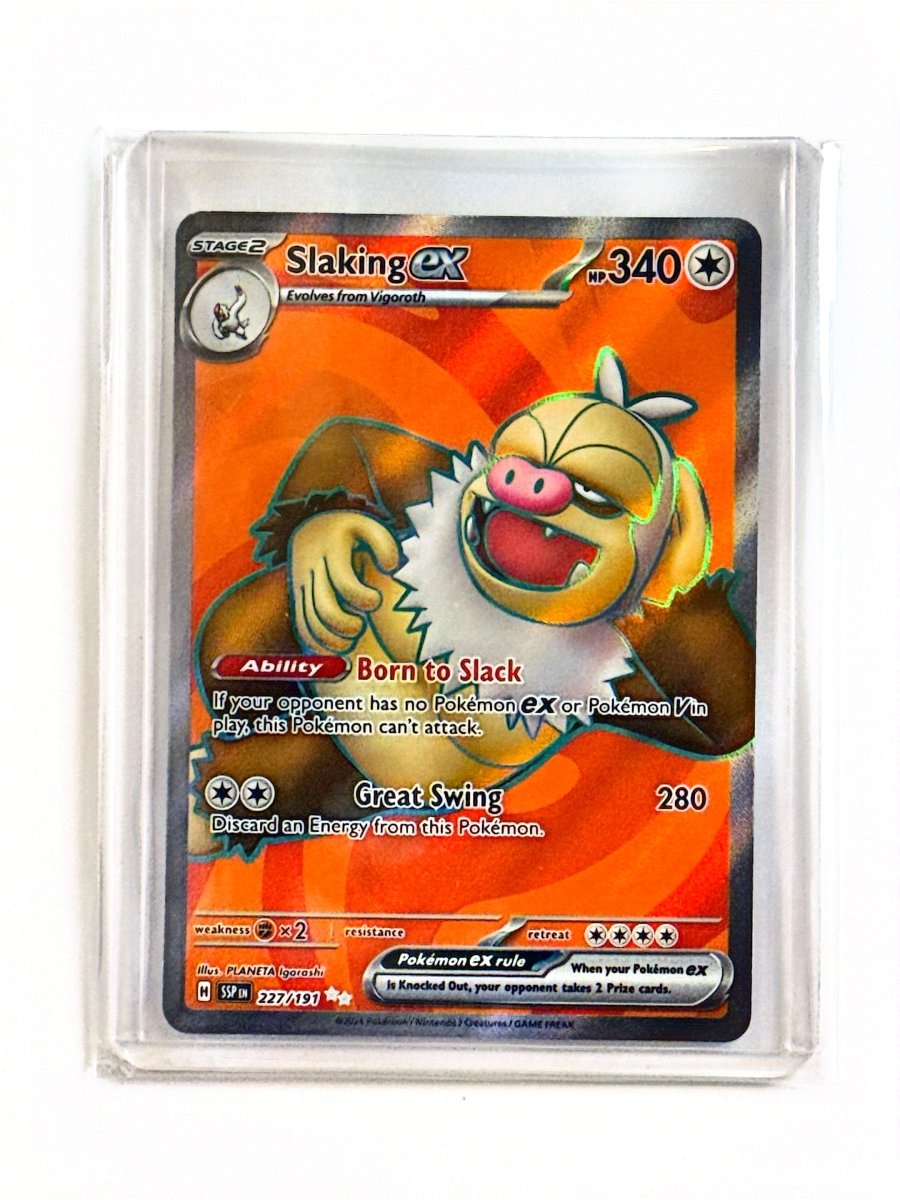 Pokemon - Slaking ex - 227/191 - SV08: Surging Sparks (SSP) by TCGDON on MYNTED