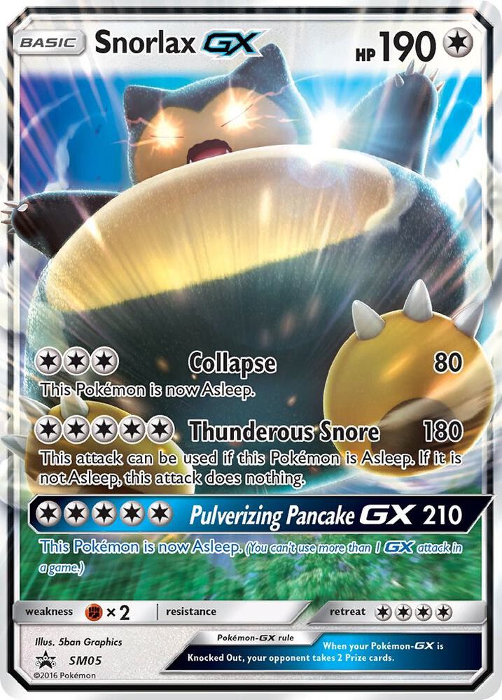 Pokemon Sun & Moon Promos Snorlax GX by Apex Cards on MYNTED