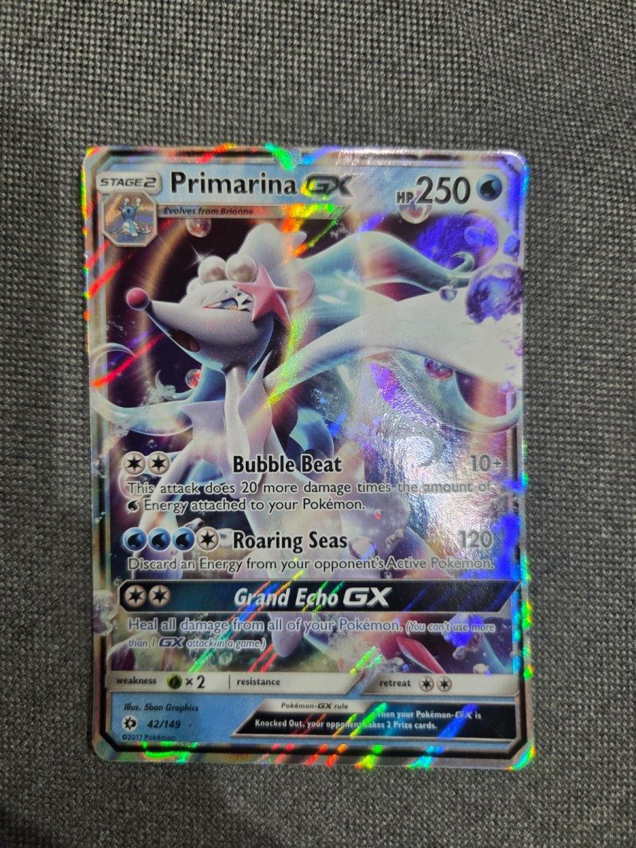 Pokemon Sun & Moon SM01 Base Set Primarina GX 42 by Apex Cards on MYNTED