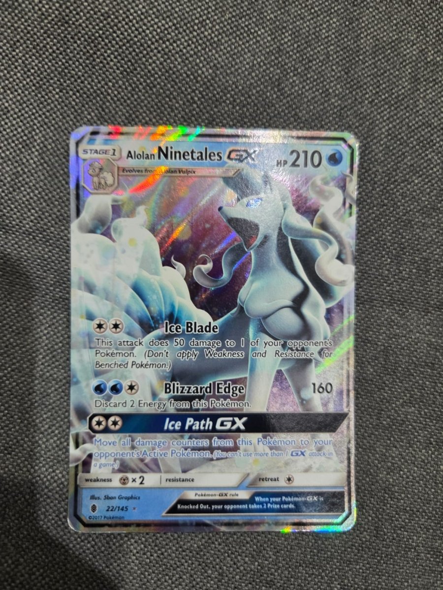 Pokemon Sun & Moon SM02 Guardians Rising Alolan Ninetales GX 22 by Apex Cards on MYNTED