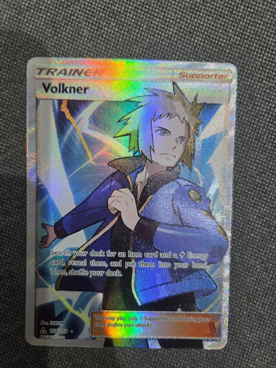 Pokemon Sun & Moon SM05 Ultra Prism Volkner Full Art 156 by Apex Cards on MYNTED